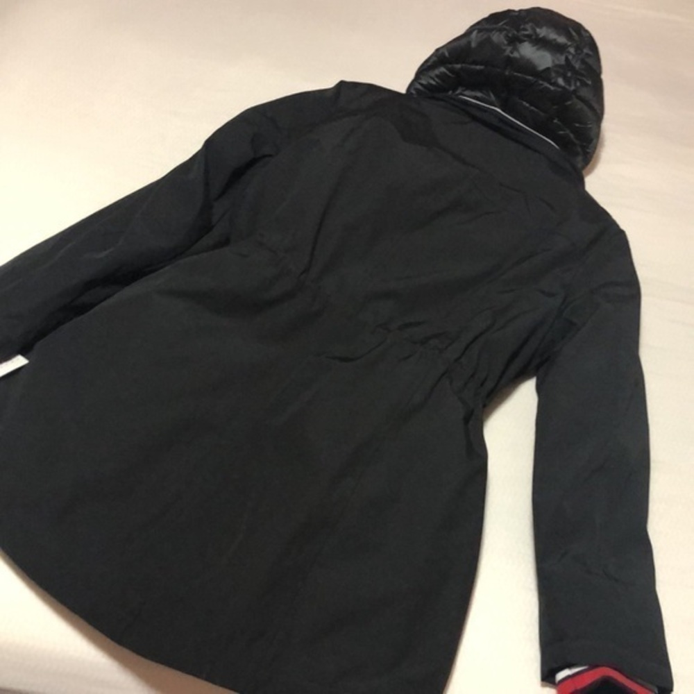 Tommy Hilfiger coat jacket women’s size large w attached‎ vest black w hood - Picture 16 of 16
